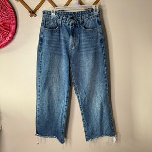 Cider wide leg cropped jeans